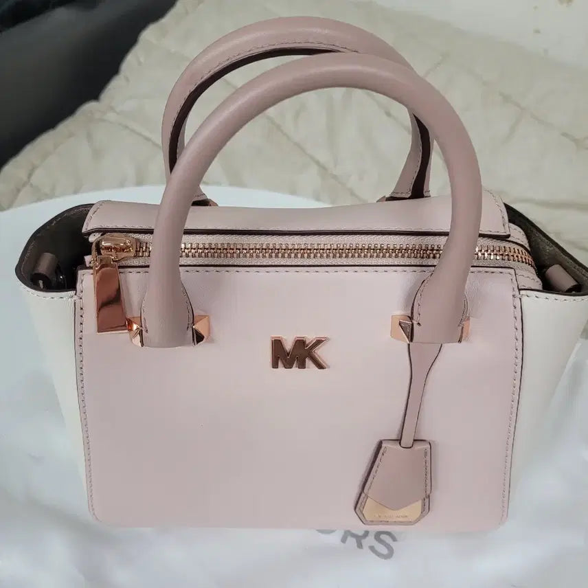 [BUNJANG] Michael Kors Pink Beige Mini Tote Bag / 마이클코어스 핑크 베이지 미니백