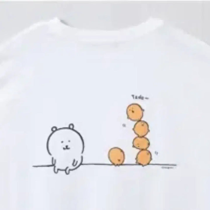 [BUNJANG] SPAO Nodding Bear Korokke T-Shirt (S, White, Korean Exclusive) / 미개봉 농담곰 고로케 티셔츠 s 한국한정 스파오
