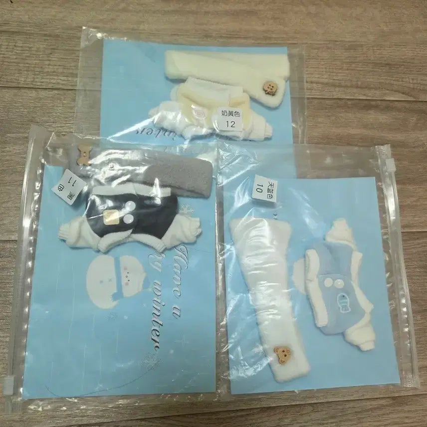 [BUNJANG] 10cm Doll Clothes Baseball Jumper Scarf Set / 10cm 인형옷 야옹캣옷장 야구점퍼 목도리세트 원가이하