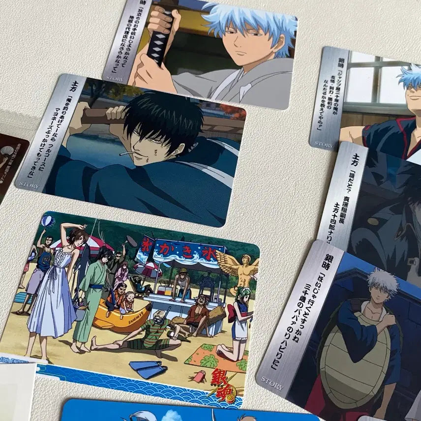 [BUNJANG] Gintama Card Merchandise Bundle (Gintoki, Hijikata, Shinpachi) / 은혼 카드 지류 굿즈 일괄 / 긴토키 히지카타 신파치