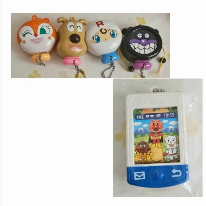 [BUNJANG] Vintage Anpanman Musical Instrument Gachapon Set / (일괄 / 마지막 인하) 고전 호빵맨 휴대폰 가챠, 악기 세트
