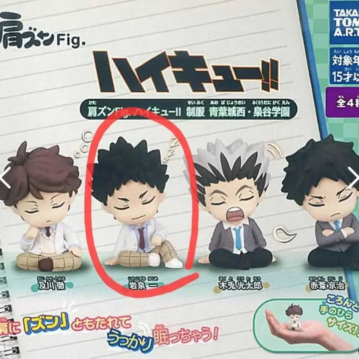 [BUNJANG] Haikyuu!! Shoulder Mount Uniform Gacha Iwaizumi / [하이큐 굿즈] 하이큐 어깨쿵 교복 가챠 이와이즈미