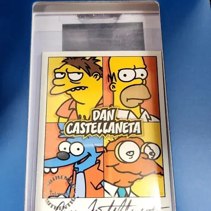 [BUNJANG] Dan Castellaneta The Simpsons Autographed Trading Card / 심슨 가족 성우 Dan Castellaneta 친필 사인 카드 판매!