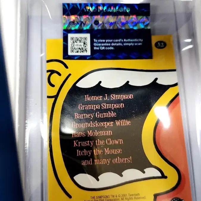 [BUNJANG] Dan Castellaneta The Simpsons Autographed Trading Card / 심슨 가족 성우 Dan Castellaneta 친필 사인 카드 판매!
