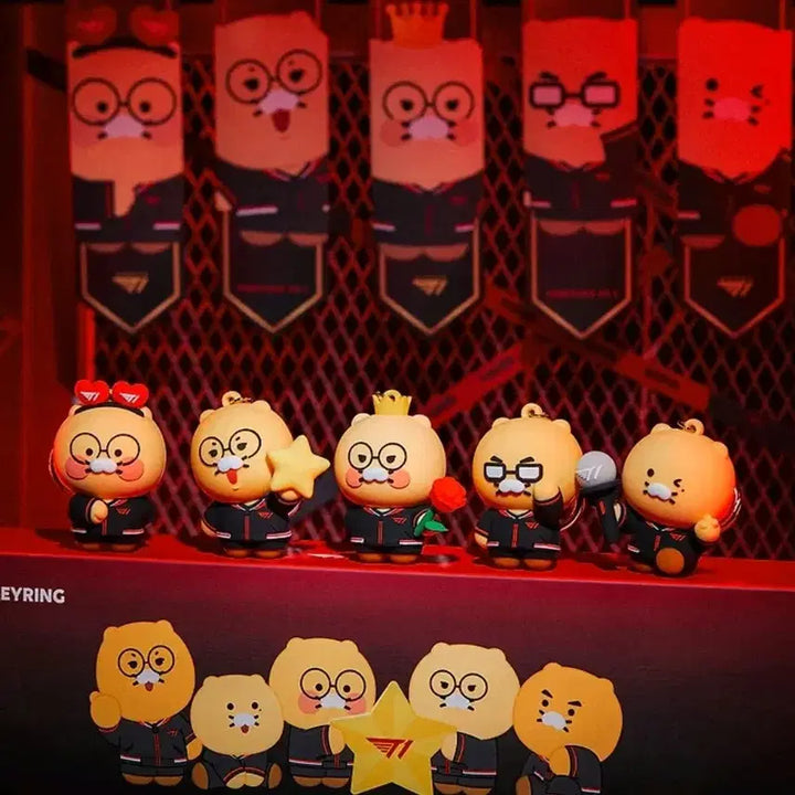 [BUNJANG] T1 x Kakao Friends Chunsik Random LED Keyring Full Set (Unsealed Box, Individual Items Sealed) / [미개봉] T1X카카오프렌즈 랜덤 LED 키링_춘식이 풀세트