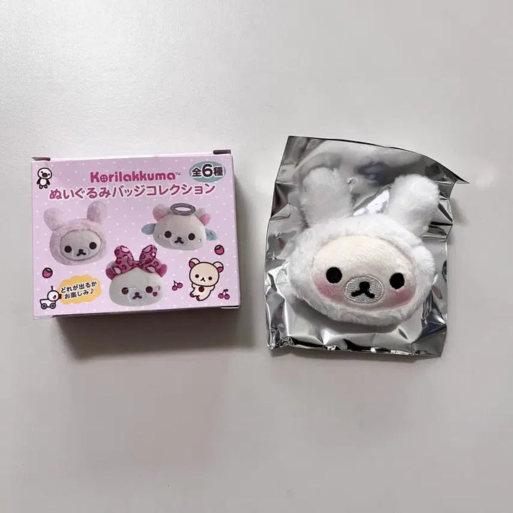 [BUNJANG] Rilakkuma Korilakkuma Rabbit Angel Leopard Plush Badge / 2.8) 코리락쿠마 가득 인형 뱃지 우사기 토끼 리락쿠마 천사 호피