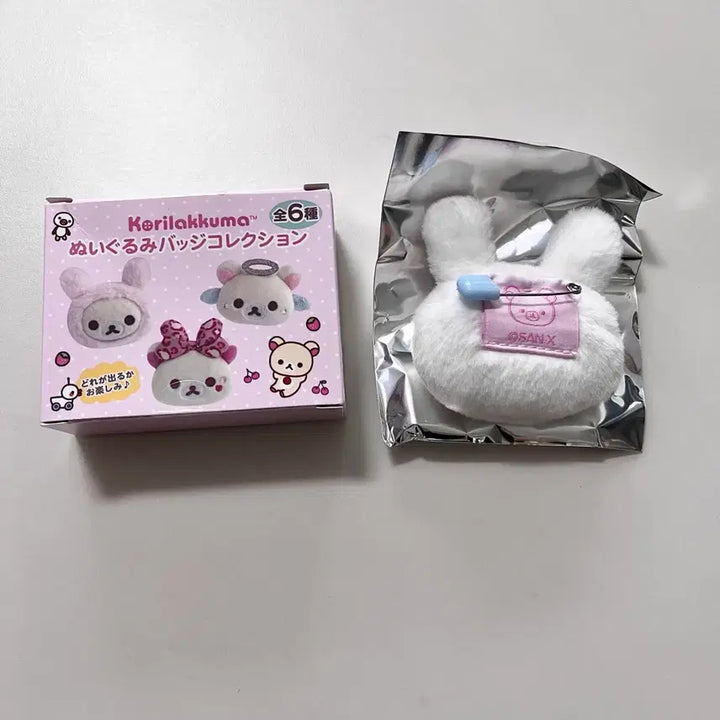 [BUNJANG] Rilakkuma Korilakkuma Rabbit Angel Leopard Plush Badge / 2.8) 코리락쿠마 가득 인형 뱃지 우사기 토끼 리락쿠마 천사 호피
