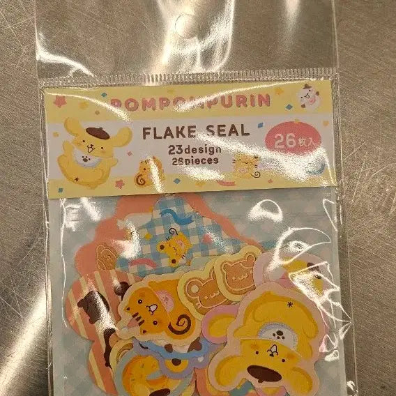 [BUNJANG] Pompompurin 30th Anniversary Flake Seal Stickers / 폼폼푸린 30주년 플래이크 씰 스티커