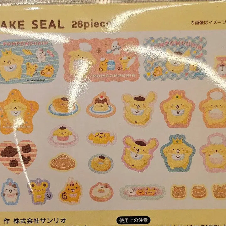 [BUNJANG] Pompompurin 30th Anniversary Flake Seal Stickers / 폼폼푸린 30주년 플래이크 씰 스티커