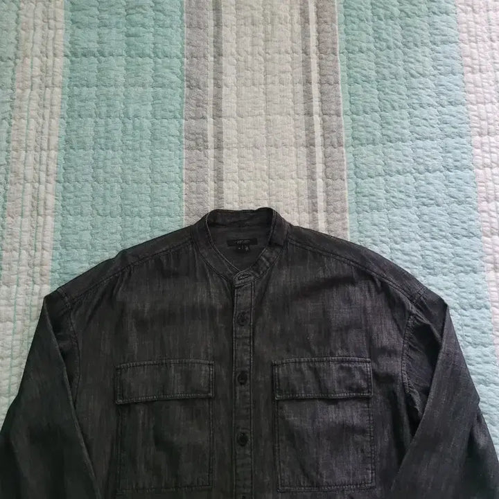 [BUNJANG] Jill Stuart New York Two Pocket Black Denim Overshirt / 질스튜어트 뉴욕 Jill stuart New York 흑청데님 오버셔츠
