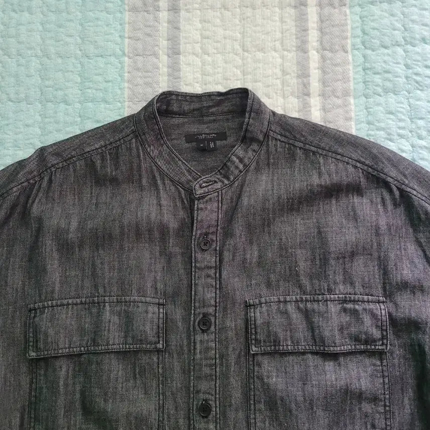[BUNJANG] Jill Stuart New York Two Pocket Black Denim Overshirt / 질스튜어트 뉴욕 Jill stuart New York 흑청데님 오버셔츠