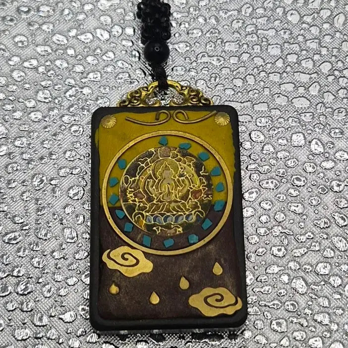 [BUNJANG] Natural Ebony Tanka Necklace Sweater Pendant Necklace / 천연 흑단 탕카 목걸이 스웨터 펜던트 목걸이