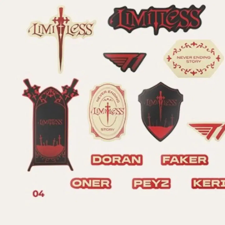 [BUNJANG] T1 Limitless Sticker Set / 티원 리밋리스 스티커 T1 limitless sticker