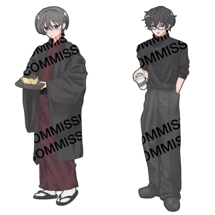 [BUNJANG] Custom Digital Illustration Commission / 리뉴얼 기념 5천원할인 냠냠카페 스탠딩 커미션