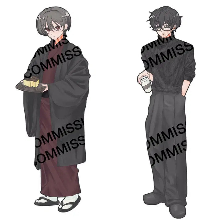 [BUNJANG] Custom Digital Illustration Commission / 리뉴얼 기념 5천원할인 냠냠카페 스탠딩 커미션