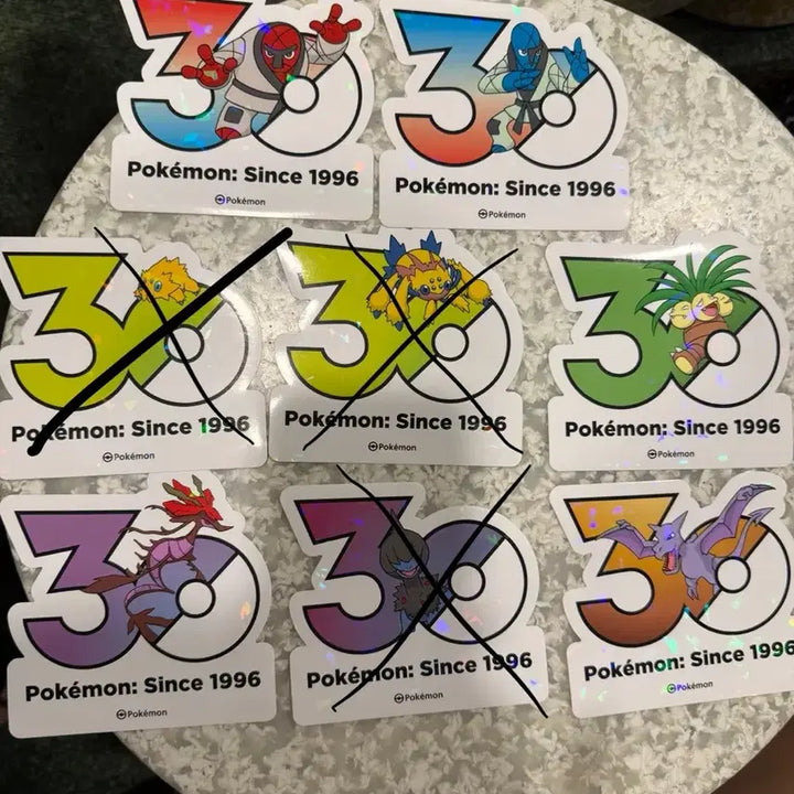 [BUNJANG] Pokemon 30th Anniversary Stickers / 포켓몬 30주년 기념 스티커