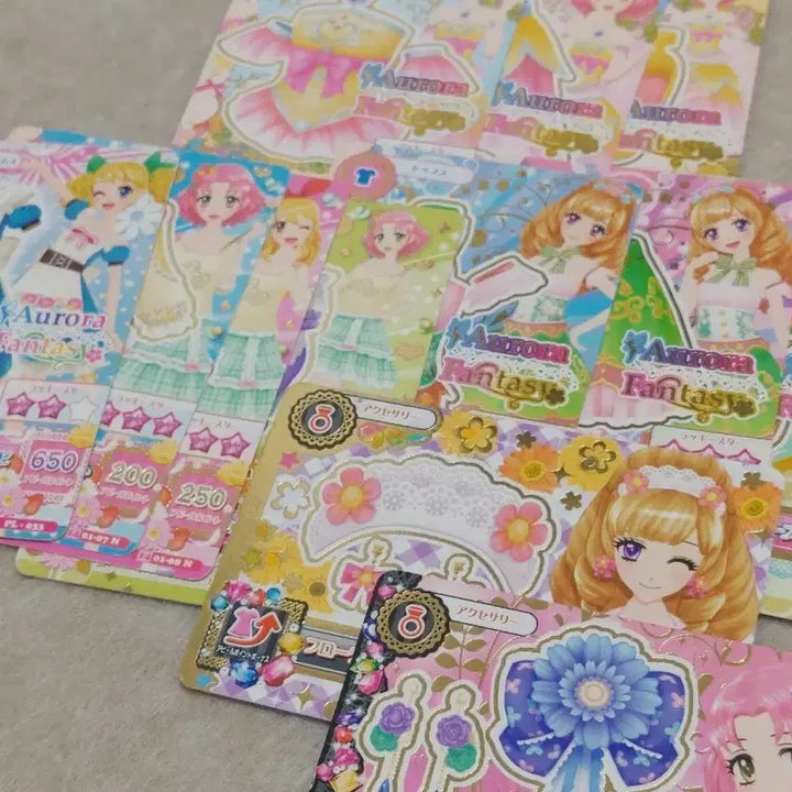 [BUNJANG] Aikatsu! Lovey Aurora Fantasy &amp; Normal Card Bundle Set / 아이카츠 아이엠스타 일판 러블리 12장 일괄