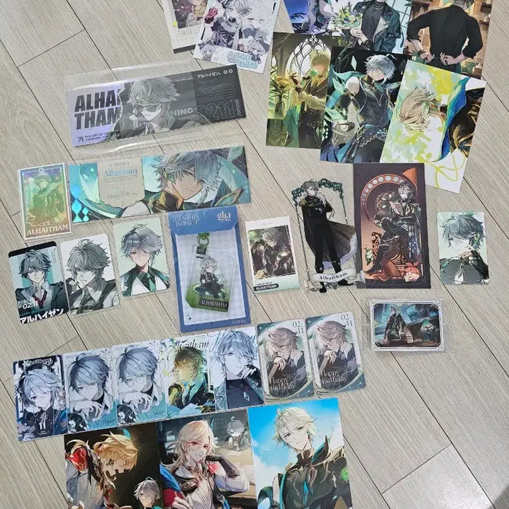 [BUNJANG] Genshin Impact Alhaitham BNim Goods Acrylic Keyring, Postcard, Photocard Set / 원신 알하이탐 ㅂㄴ님 굿즈