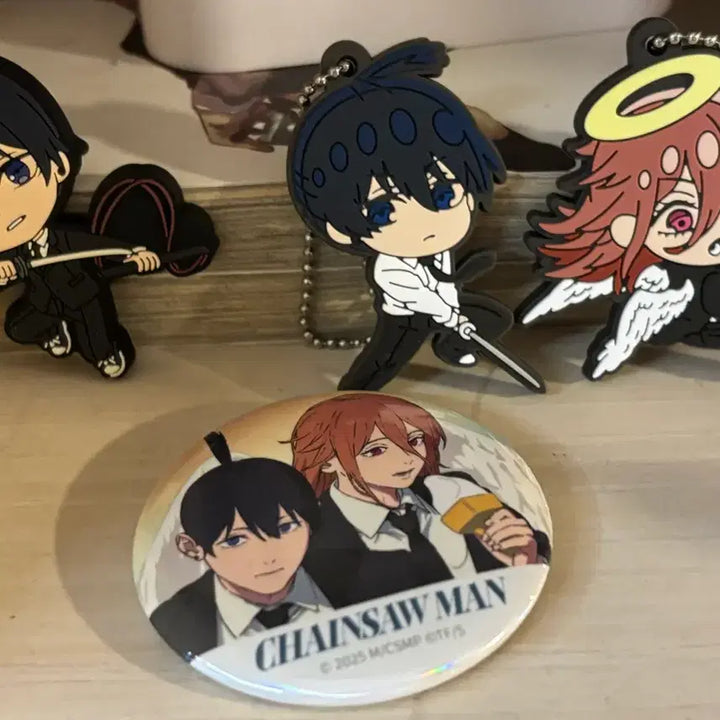 [BUNJANG] Chainsaw Man Aki Hayakawa Angel Devil Onemutan Acrylic Standee Manju Rubber Strap / 체인소맨 천사의악마 아키 치미케모 오네무탄 피규어 아크릴 만쥬 러버스트랩