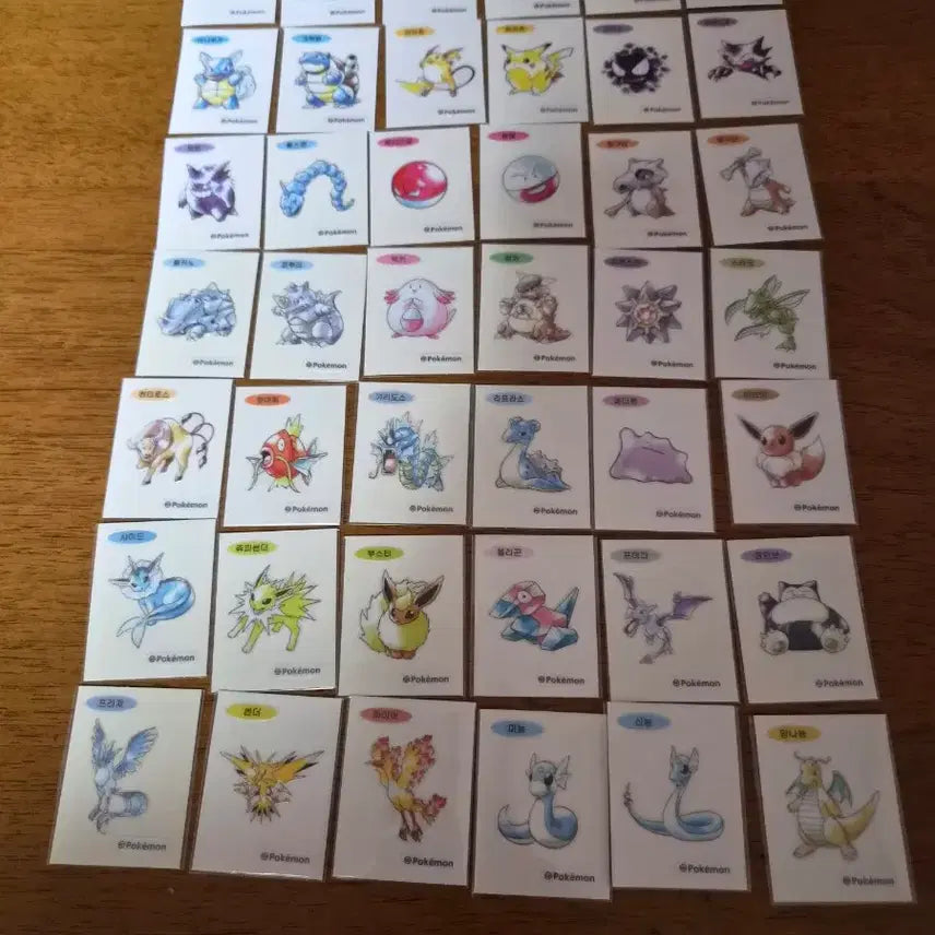 [BUNJANG] Pokemon 30th Anniversary Artwork Sticker / 포켓몬 30주년 아트워크 띠부씰