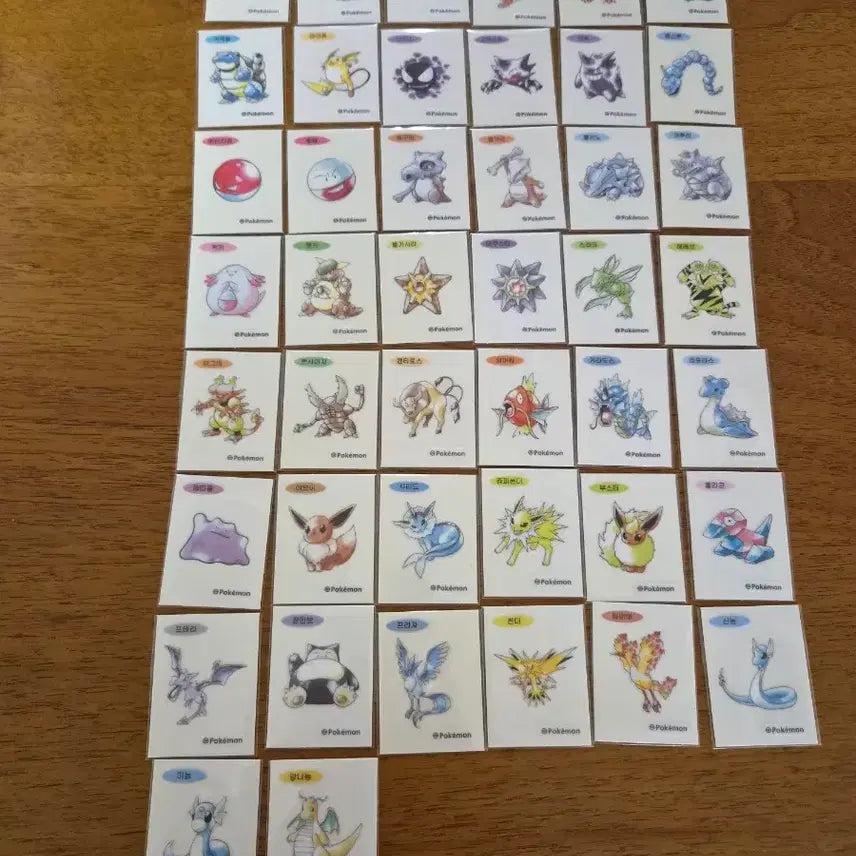 [BUNJANG] Pokemon 30th Anniversary Artwork Sticker / 포켓몬 30주년 아트워크 띠부씰
