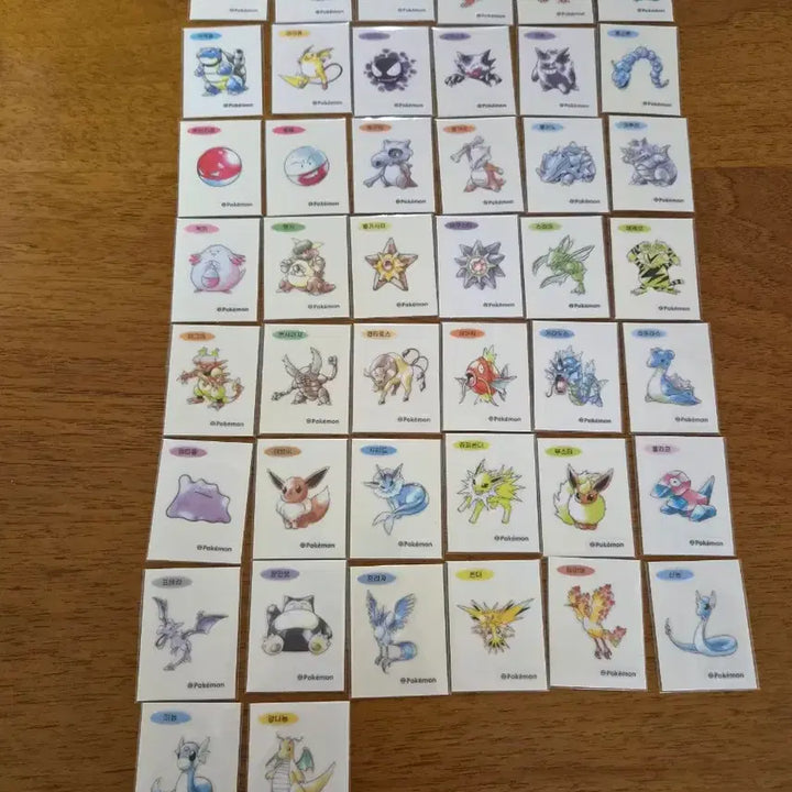 [BUNJANG] Pokemon 30th Anniversary Artwork Ttibusil / 포켓몬 30주년 아트워크 띠부씰