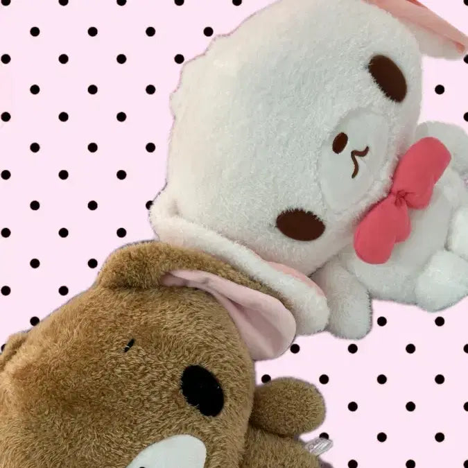 [BUNJANG] Sanrio Sugarbunnies Shirousa Kurousa 30cm Plush Set / 세트) 산리오 슈가바니즈 슈가버니즈 시로우사 쿠로우사 30cm 인형