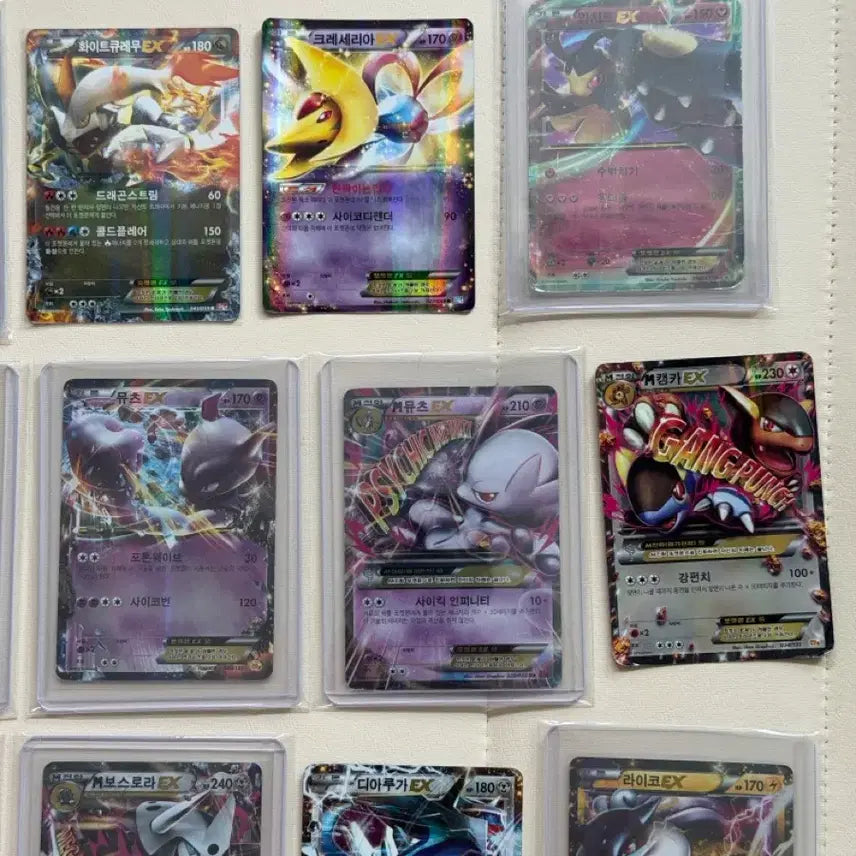 [BUNJANG] Pokemon Classic M EX Trading Card Set (BW, XY, CP) - 18 Types / 포켓몬 고전 카드 M EX 모음 (bw, xy, cp) 18종 처분