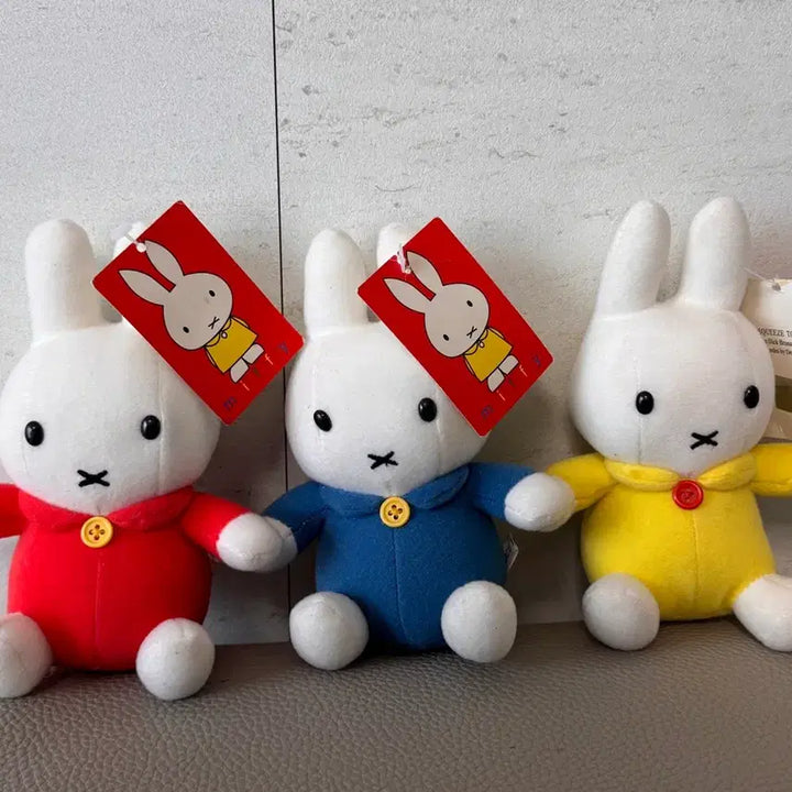 [BUNJANG] Miffy Original Classic Stuffed Doll Red/Blue/Yellow / 정품 고전 미피 miffy 인형 빨강/파랑/노랑