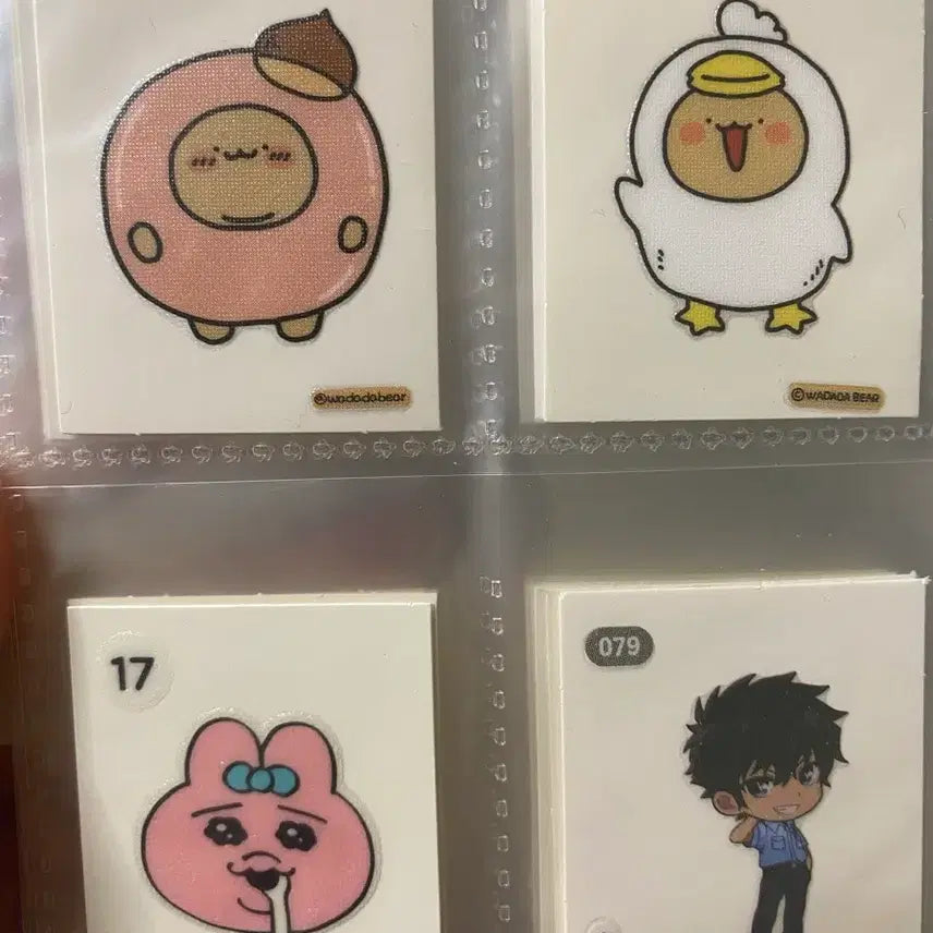 [BUNJANG] Bread Crust Stickers (띠부씰) - Various Characters / 와다다곰 빤쥬토끼 명탐정코난 드래곤볼 띠부씰 판매