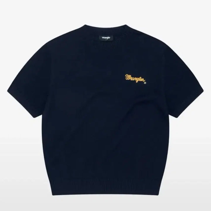 [BUNJANG] Wrangler Rope Logo Short Sleeve Knit Navy / 랭글러 Rope Logo Short Sleeve Knit Navy 반팔니