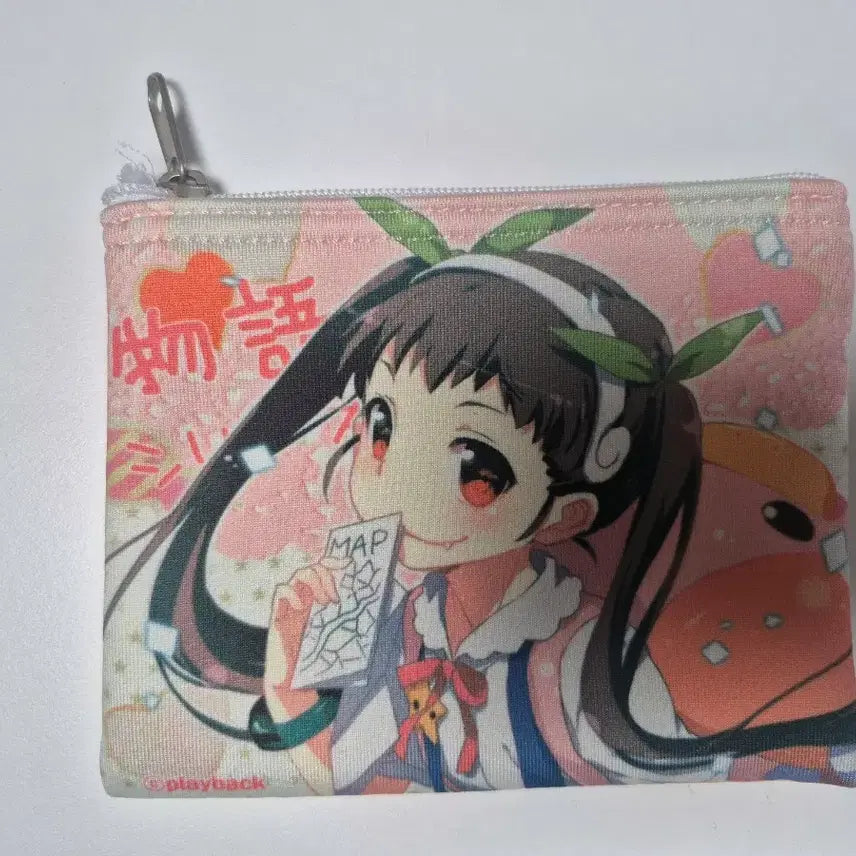 [BUNJANG] Monogatari Shinobu &amp; Hachikuji Mayoi Pouch / 모노가타리 시노부, 하치쿠지 마요이 파우치 굿즈