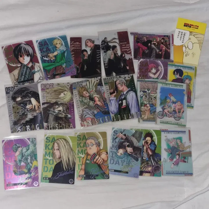 [BUNJANG] Sakimotodays Original Art Wafer Card Bundle Set (1st Edition) / 사카모토데이즈 사카데이 원화 웨하스 카드 19장 일괄 양도 [레어 4장]