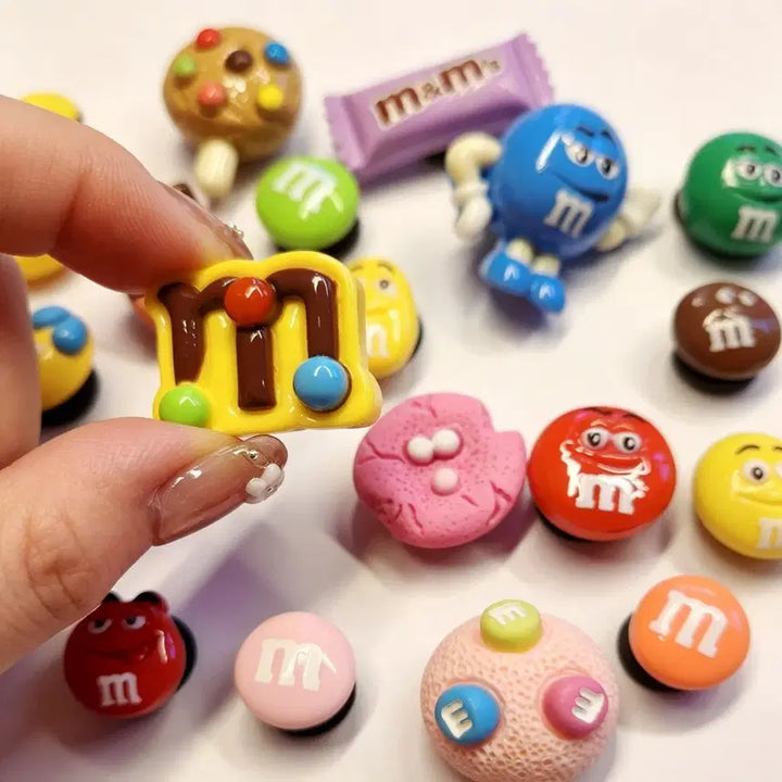 [BUNJANG] M&amp;M Theme 3D Gummy Bear Shoe Charms Set (20 pcs) / M&amp;M 테마 구멍3D 입체  지비츠 20pcs세트