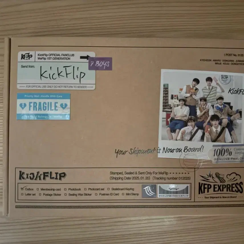 [BUNJANG] Kickflip Whiplash 1st Official Fanclub Kit / 킥플립 위플립 1st 공식 팬클럽 키트