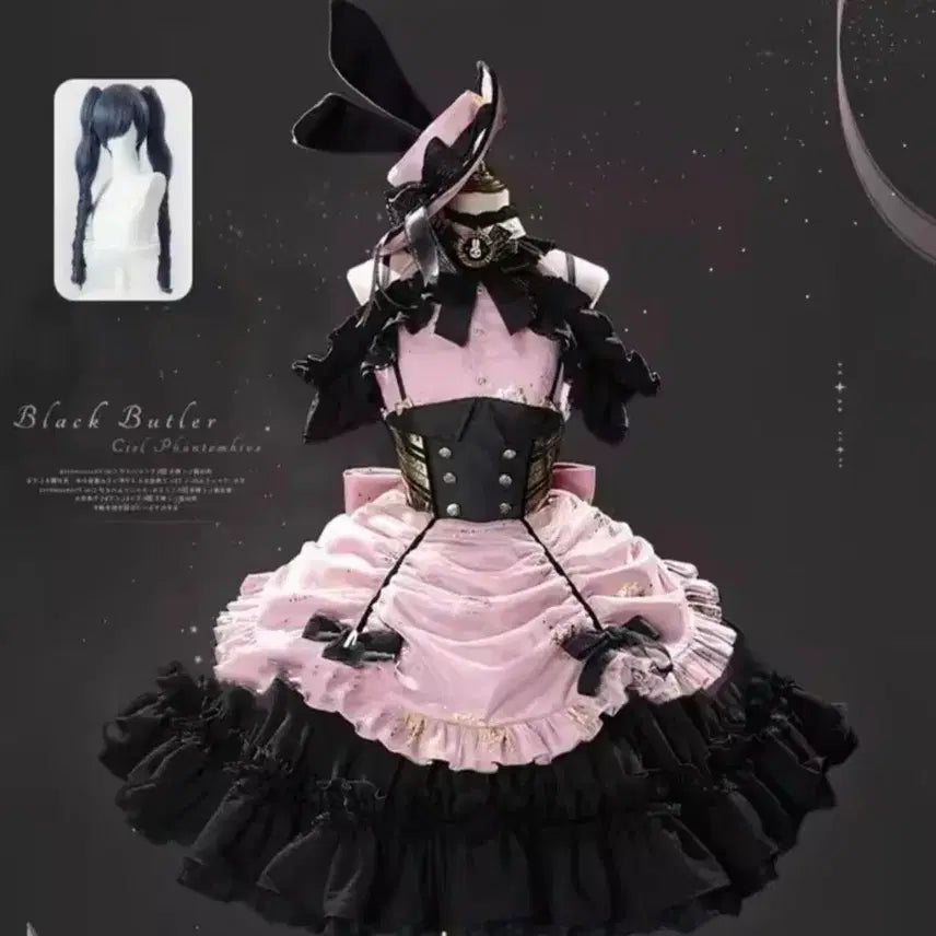 [BUNJANG] Black Butler Ciel Phantomhive Cosplay Dress Set / 흑집사 시엘울새 icos샵 동인일러드레스