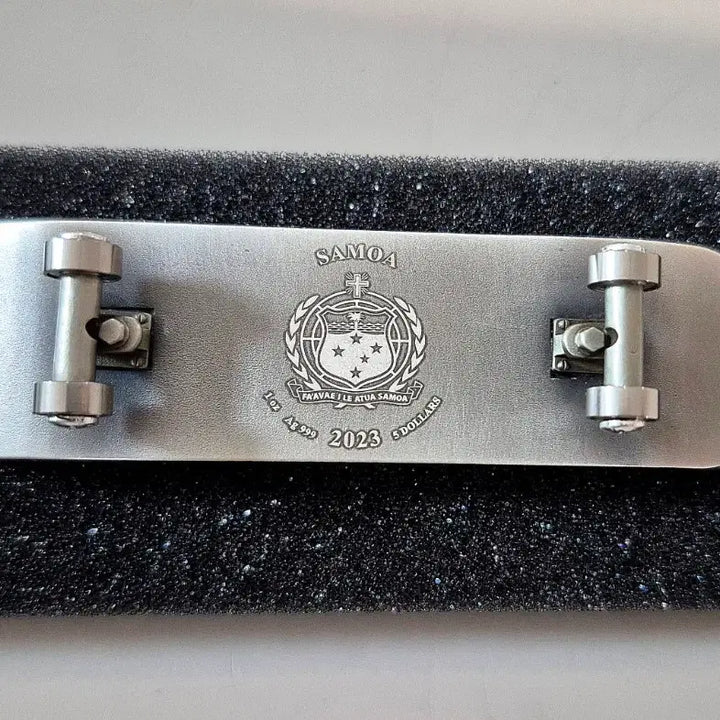 [BUNJANG] Limited Edition 1999 Skateboard 3D Silver Coin 1 oz / 1999개 한정판) 스케이트보드 3D 은화 1온스