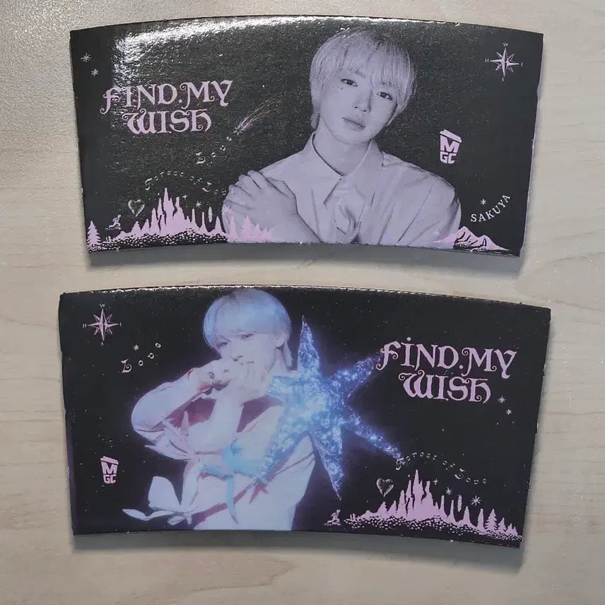 [BUNJANG] NCT WISH Sakuya Cup Holder Bundle Set / 엔시티위시 사쿠야 컵홀더 2장 일괄 굿즈 위시 메가커피 nct wish