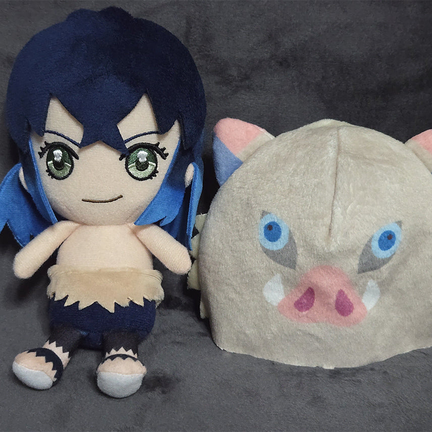 [BUNJANG] Kimetsu no Yaiba Sunrise Chibi Plush Inosuke / 귀멸의칼날 선라이즈 치비 누이구루미 이노스케