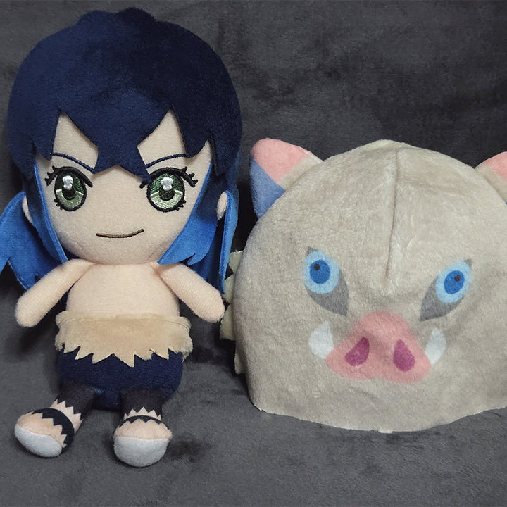 [BUNJANG] Kimetsu no Yaiba Sunrise Chibi Plush Inosuke / 귀멸의칼날 선라이즈 치비 누이구루미 이노스케
