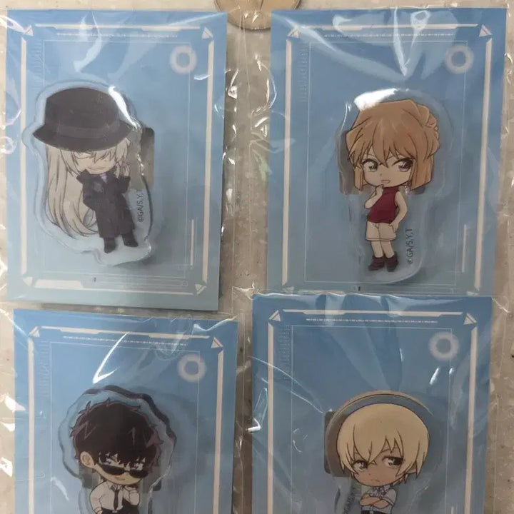 [BUNJANG] Detective Conan Busan Pop-up Acrylic Clips Bundle (Shinichi, Haibara, Shinpei, Amuro) / 코난 부산팝업 아크릴 집게 일괄 (진,하이바라,진페이,아무로)