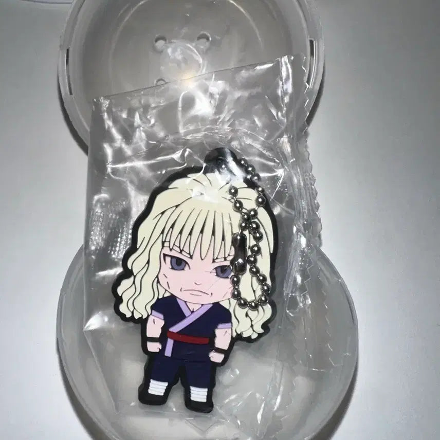 [BUNJANG] Re:Zero Rem Silver Rubber Strap Keychain (Sealed) / 헌헌 실버 러버스트랩 키링 미개봉
