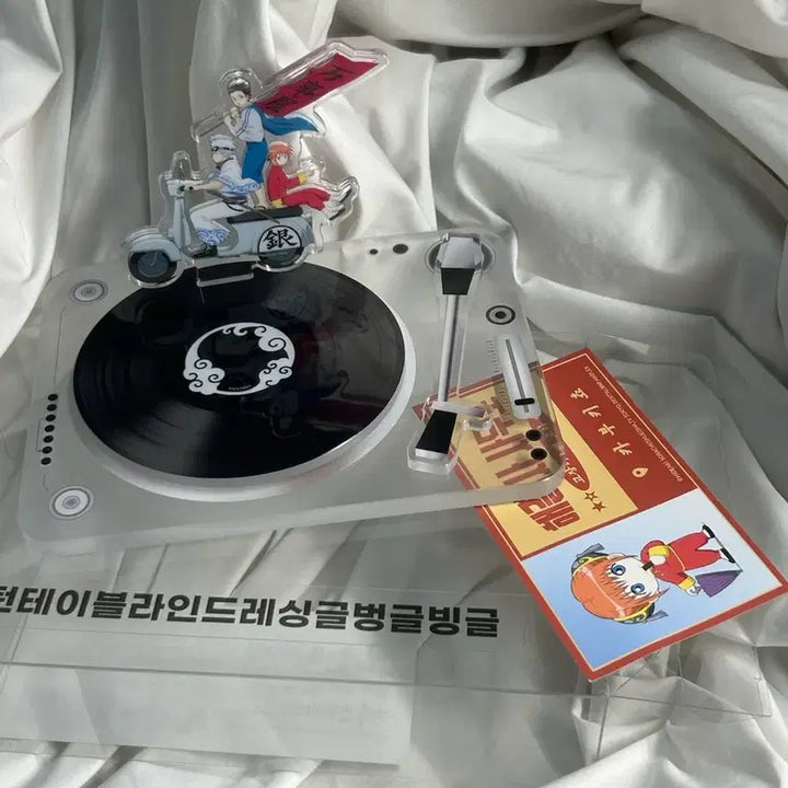 [BUNJANG] Gintama Yorozuya Pop-up Turntable Acrylic Stand Gintoki Kagura Shinpachi / 은혼 해결사 팝업 턴테이블 아크릴 긴토키 카구라 신파치
