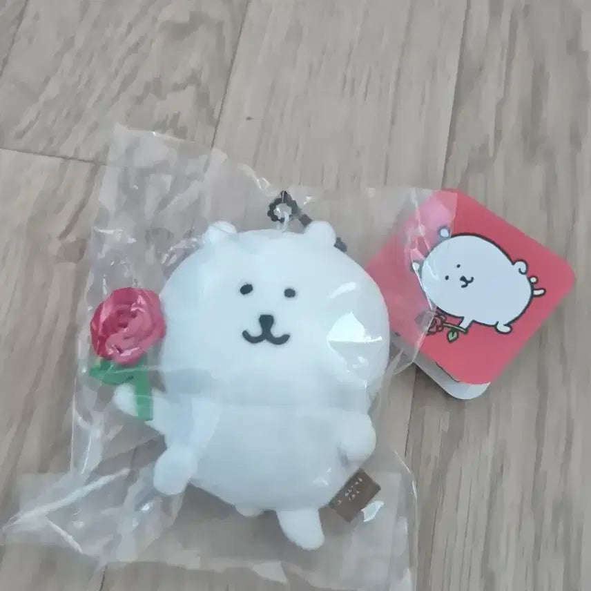 [BUNJANG] Nagano Nodding Bear Rose Bear Mascot Keychain / 나가노 농담곰 장미곰 로즈곰