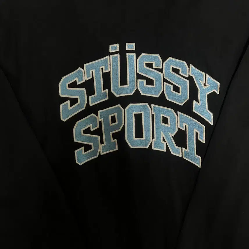 [BUNJANG] Stussy Sport Relaxed Oversized Crewneck Washed Black XL / [XL] 스투시 스포츠 릴렉스드 오버사이즈 크루넥