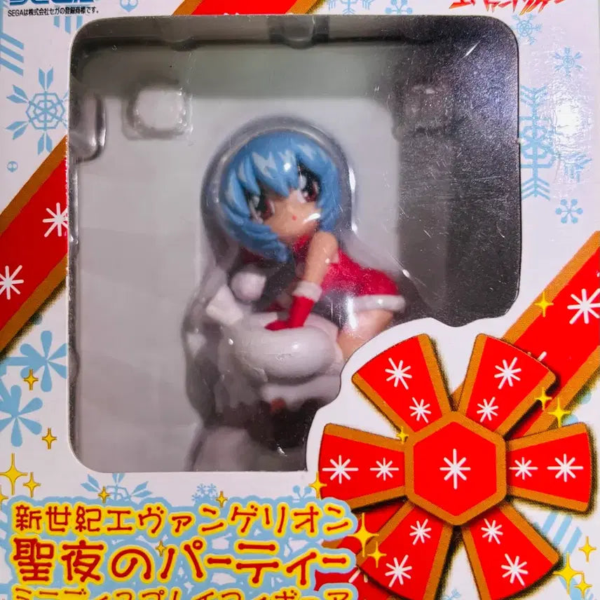 [BUNJANG] Evangelion Mini Display Figure Christmas - Rei Ayanami (Sealed) / 미개봉 에반게리온 미니 디스플레이 피규어 크리스마스 성야의 파티 레이