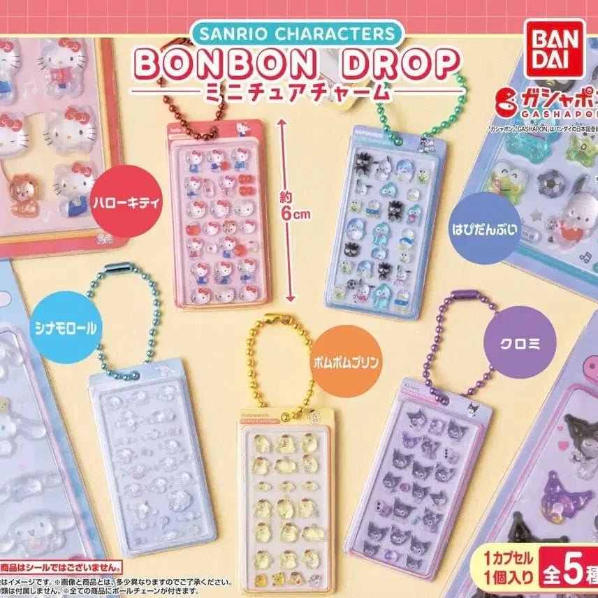 [BUNJANG] Sanrio BonBonDrop Sticker Gacha Complete Set / 산리오 봉봉드롭 미니어처 가챠 컴플리트 세트 판매