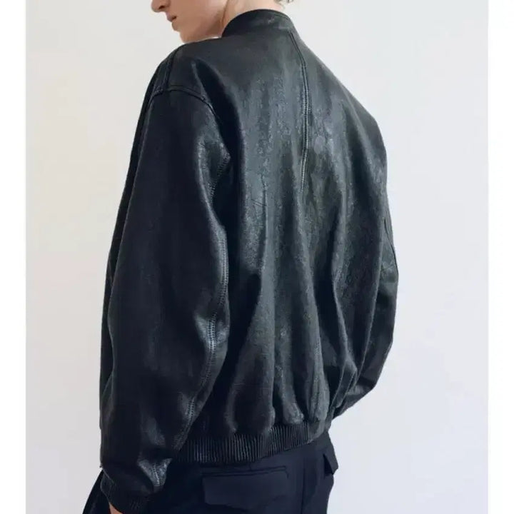 [BUNJANG] Nothing Written Single Rider Leather Jacket / [S] 낫띵리튼 싱글라이더 레더 자켓
