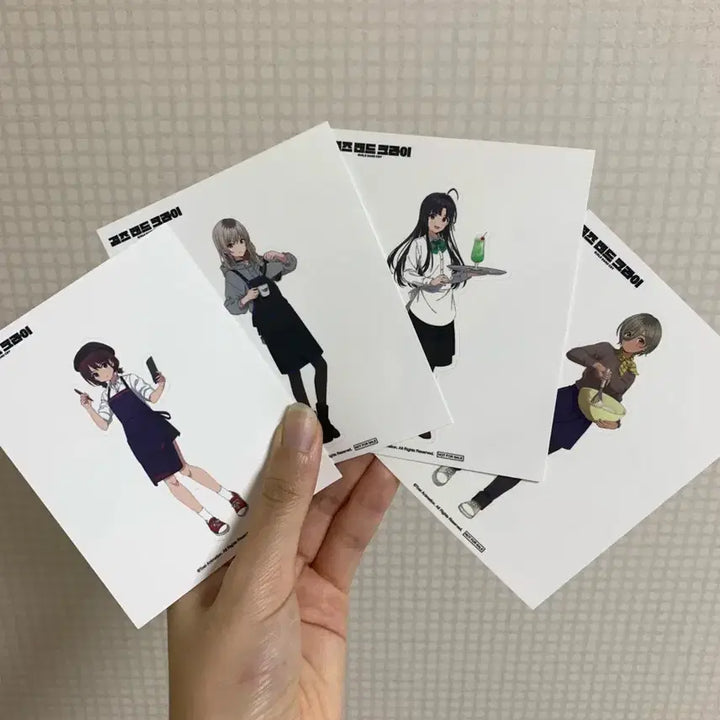 [BUNJANG] Bocchi the Rock! Aniplex Collaboration Cafe Special Sticker Set / 걸즈 밴드 크라이 애니플러스 콜라보 카페 특전, 갸루 프리쿠라 스티커