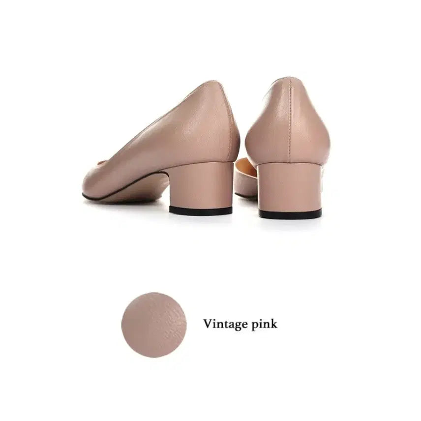 [BUNJANG] Blanc&amp;De Soeurs Half Moon 220 Virgin Pink Side Open Heels / 블랑쇼 하프문 220 버진핑크 사이드오픈